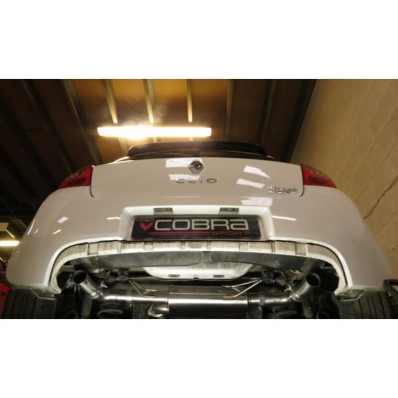 Cobra Sport Cat Back Exhaust System for Renault Clio 3 RS 200 bhp (09-12)