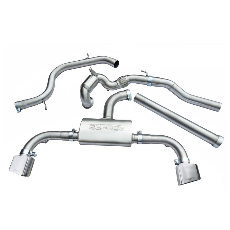 Cobra Sport Turbo Back Exhaust System for Seat Leon Cupra 5F 280 to 300 bhp, without GPF (14-18)