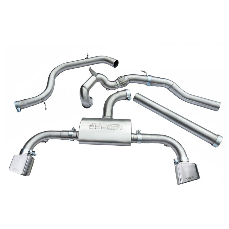 Cobra Sport Turbo Back Exhaust System for Seat Leon Cupra 5F 280 to 300 bhp, without GPF (14-18)