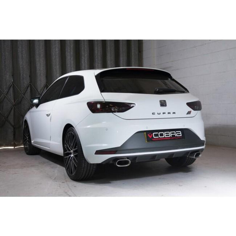 Cobra Sport Turbo Back Exhaust System for Seat Leon Cupra 5F 280 to 300 bhp, without GPF (14-18)