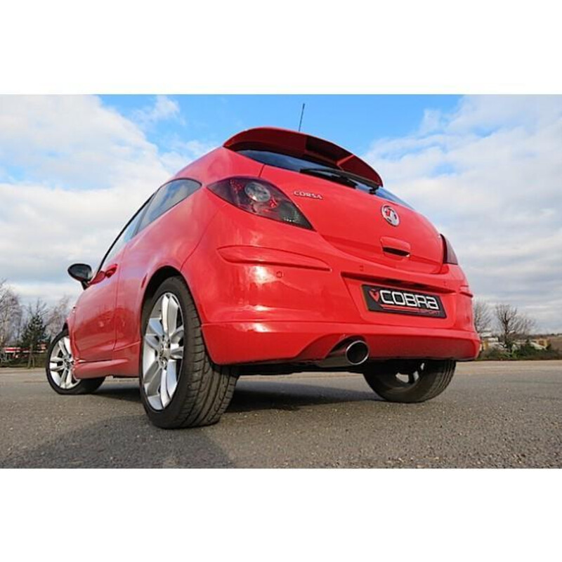 Cobra Sport Rear Exhaust for Opel Corsa D 1.2 & 1.4L (07-14)
