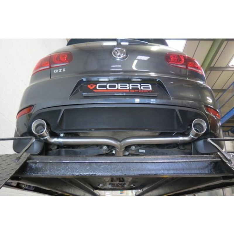 Cobra Sport "Venom Box Delete" Cat Back Exhaust System for VW Golf 6 GTI 2.0L TSI (09-12)