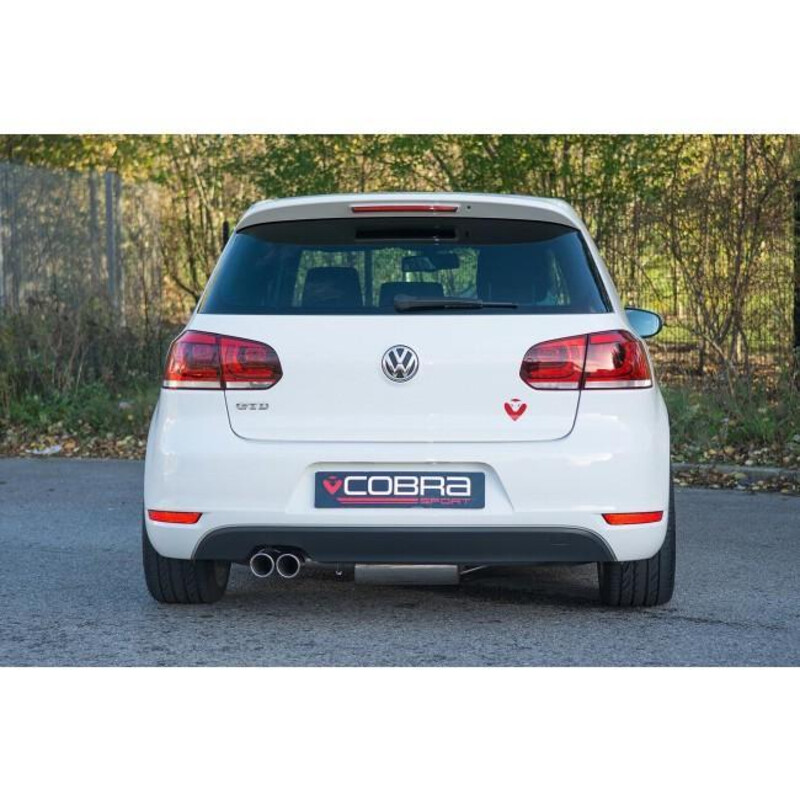Cobra Sport Cat Back Exhaust System for VW Golf 6 2.0L TDI 170 bhp (09-13)