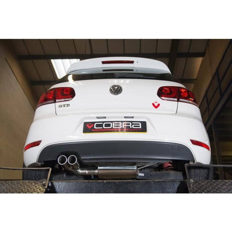Cobra Sport Cat Back Exhaust System for VW Golf 6 2.0L TDI 170 bhp (09-13)