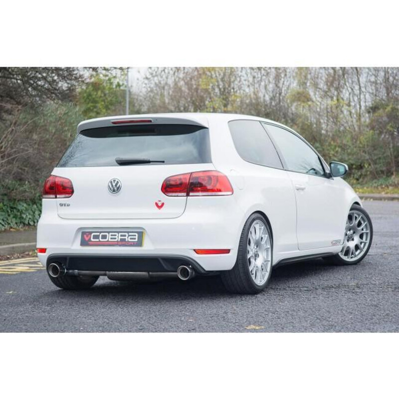 Cobra Sport Cat Back Exhaust System for VW Golf 6 2.0L TDI 170 bhp "GTI Style" (09-13)