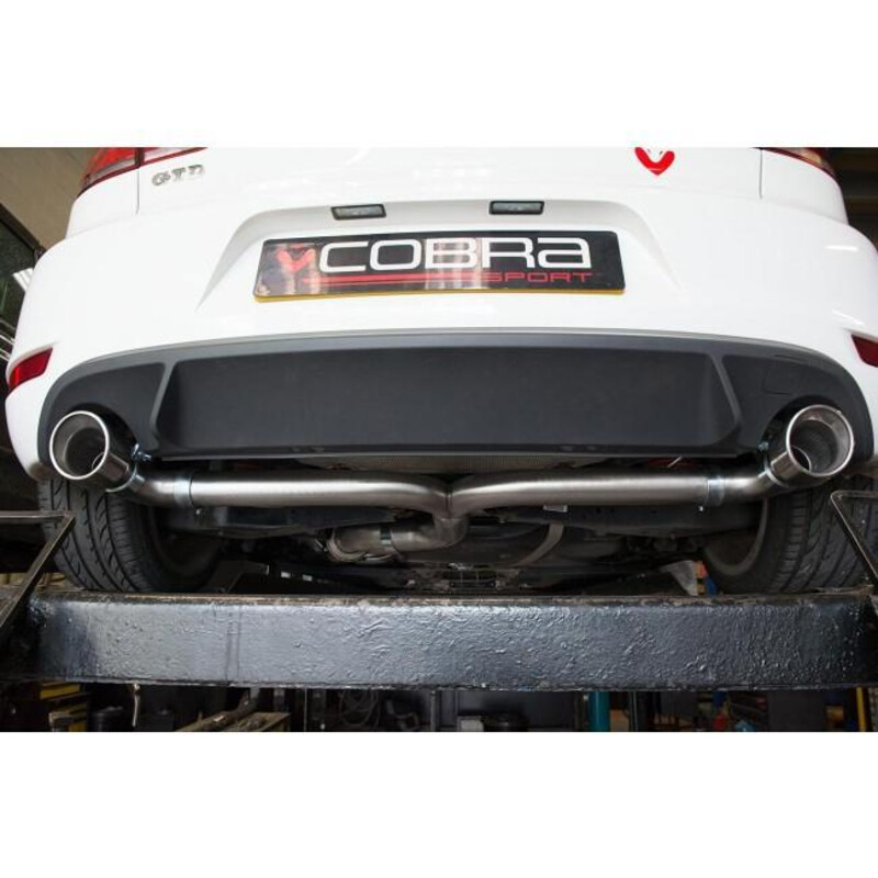 Cobra Sport "Venom Box Delete" Cat Back Exhaust System for VW Golf 6 2.0L TDI 140 bhp (09-13)