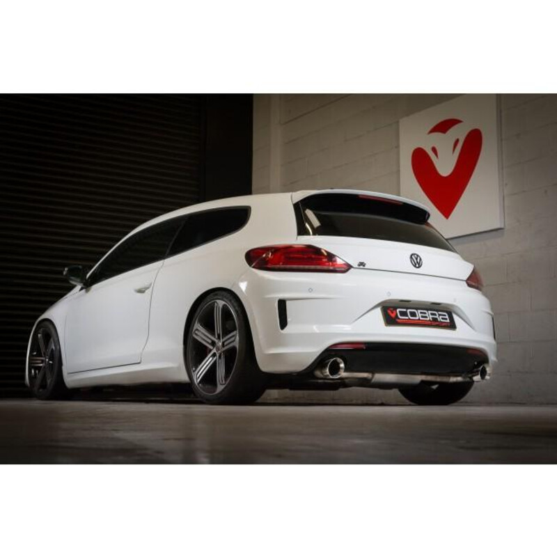 Cobra Sport Turbo Back Exhaust System for VW Scirocco R 2.0L TSI (09-18)