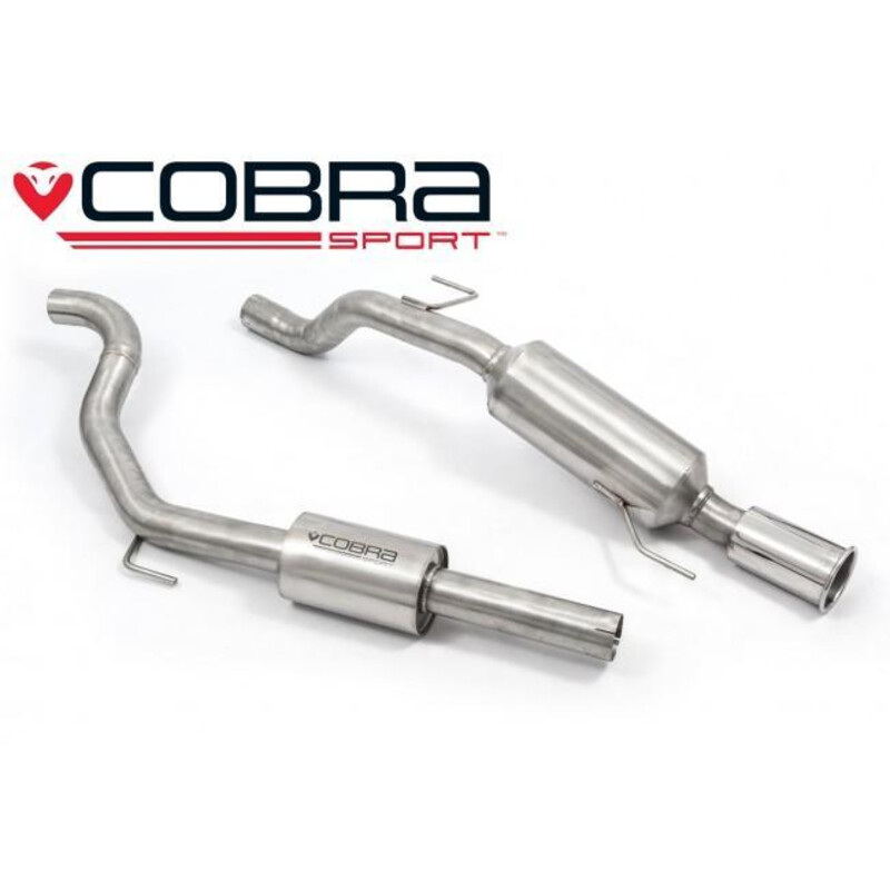 Cobra Sport Cat Back Exhaust System for Opel Corsa D 1.6L SRI (07-09)