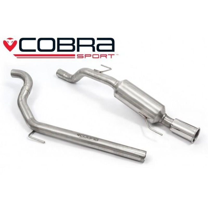 Cobra Sport Cat Back Exhaust System for Opel Corsa D 1.6L SRI (07-09)