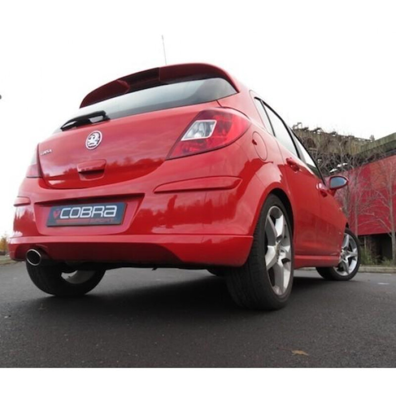 Cobra Sport Cat Back Exhaust System for Opel Corsa D 1.6L SRI (07-09)