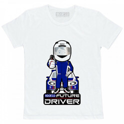 Sparco Future Driver Youth T-Shirt - White