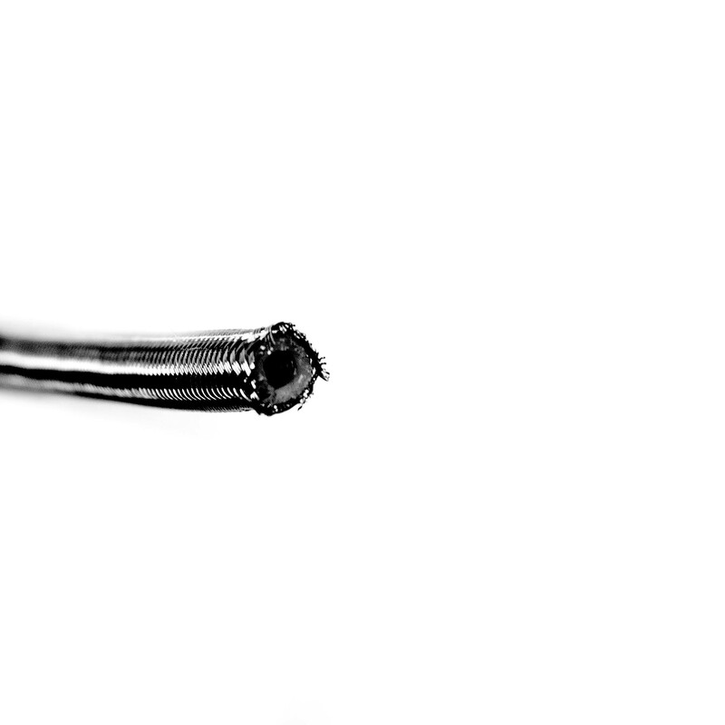Dash 3 Hose per Meter (Black Teflon & Stainless Steel Braid)