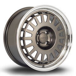 Rota EG6 16x7" 4x108 ET35, Gunmetal, Machined Lip
