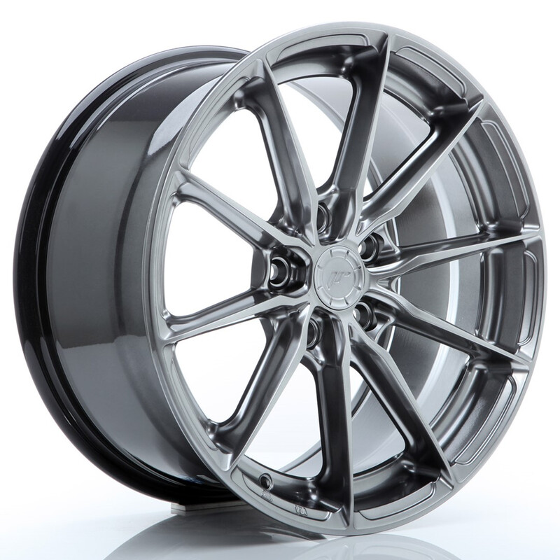 Japan Racing JR-37 17x8" (5 hole custom PCD) ET20-40, Hyper Black