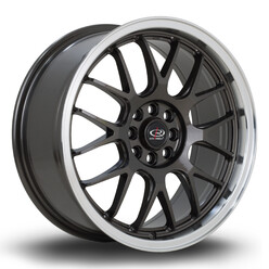 Rota MXR 17x7.5" 4x100/108 ET40, Gunmetal, Machined Lip