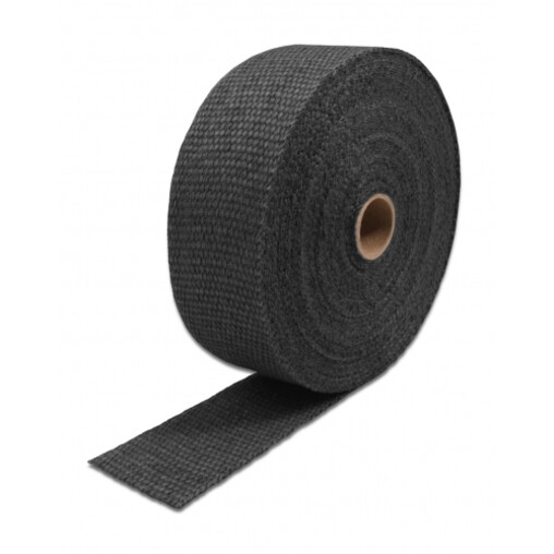 Black Exhaust Heat Wrap (15m x 50mm) + Stainless Steel Ties