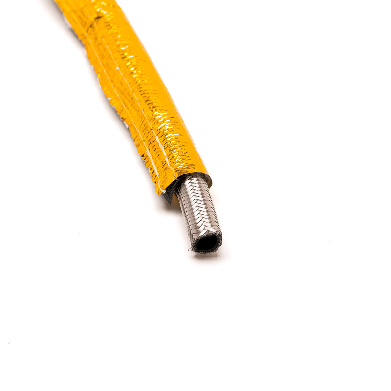 Gold Heat Protective Velcro Sleeve Ø8 to Ø50 mm
