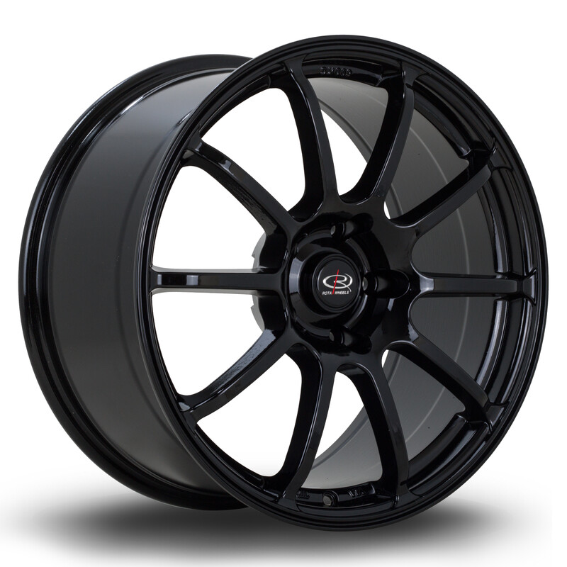 Rota Force2 18x9" 5x120 ET43, Gloss Black