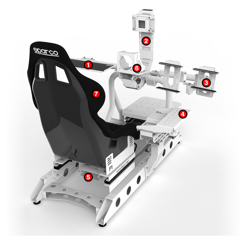 RSeat P1 Cockpit White