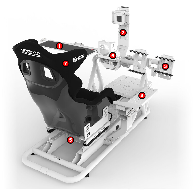 RSeat C1 Cockpit White