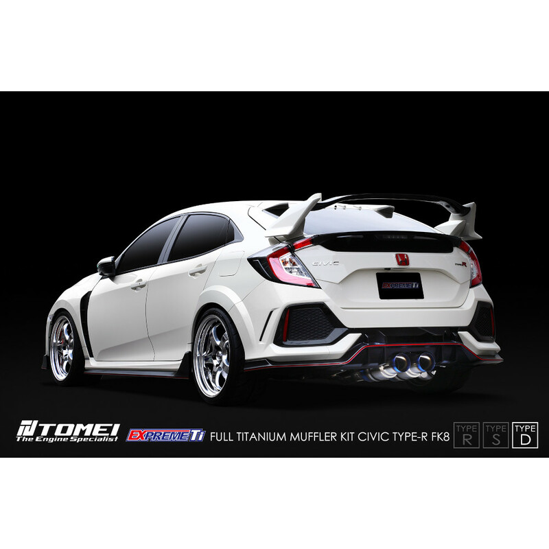 Tomei Expreme Ti Type-D Exhaust System for Honda Civic Type R FK8