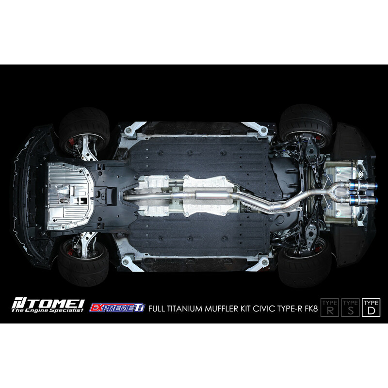 Tomei Expreme Ti Type-D Exhaust System for Honda Civic Type R FK8