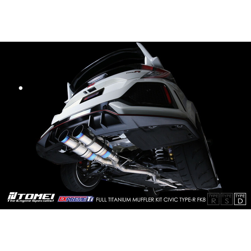 Tomei Expreme Ti Type-D Exhaust System for Honda Civic Type R FK8