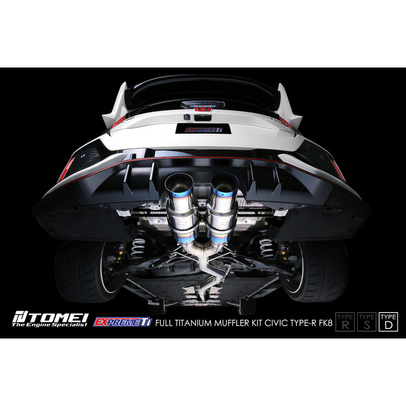 Tomei Expreme Ti Type-D Exhaust System for Honda Civic Type R FK8
