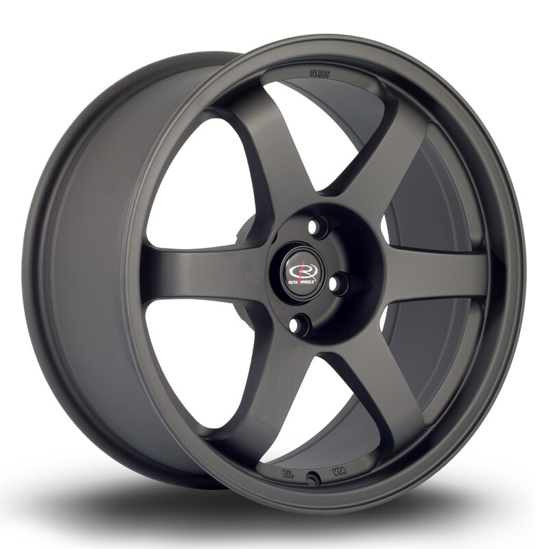 Rota Grid 18x8.5" 5x114.3 ET35, Flat Black