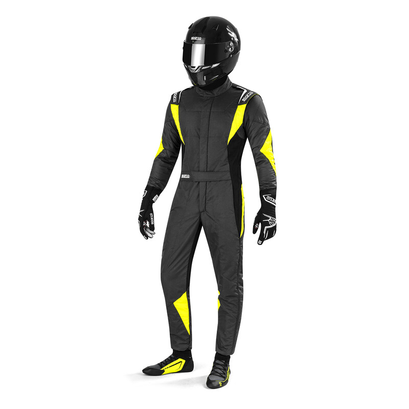 Sparco Superleggera Racing Suit, Grey & Yellow