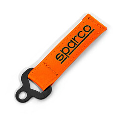 Sparco Leather Keychain - Orange