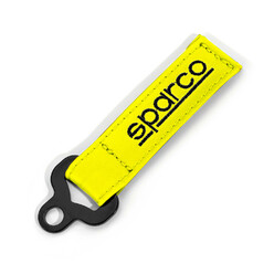 Sparco Leather Keychain - Yellow