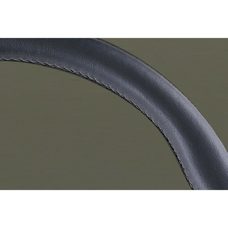 Personal Fitti E3 Steering Wheel - 350 mm - Black Leather, Black Spokes, Black Stitching
