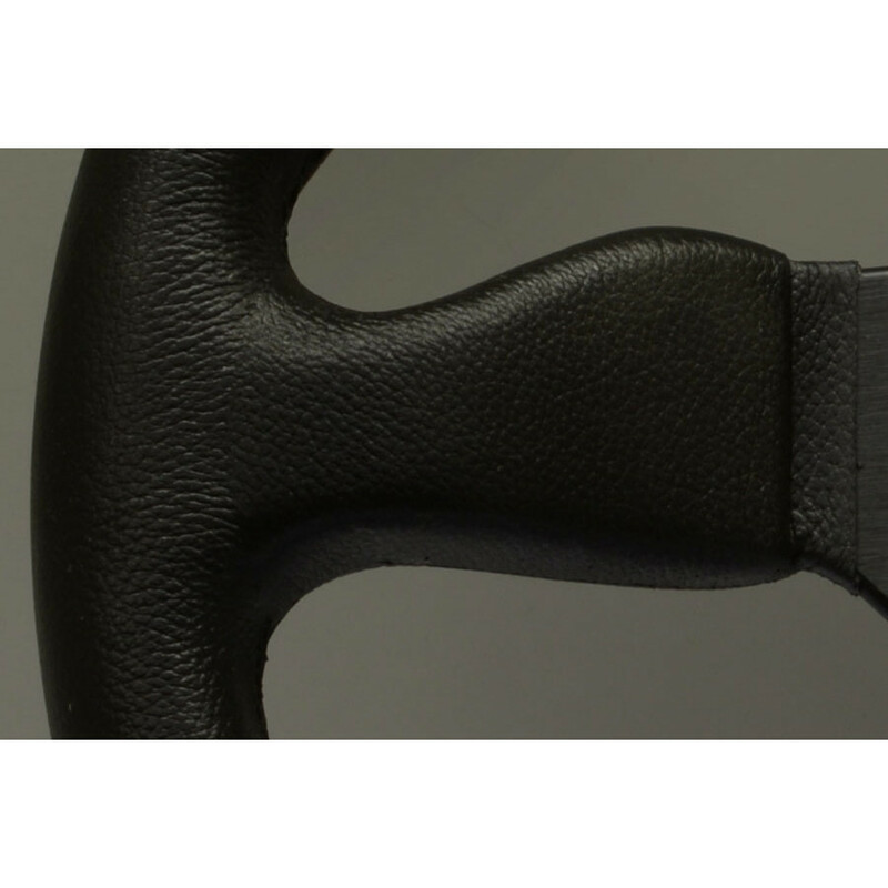Personal Grinta Steering Wheel - 350 mm - Black PU, Black Spokes
