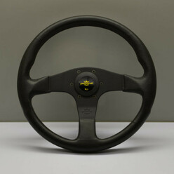 Personal Blitz Steering Wheel - 350 mm - Black PU, Black Spokes