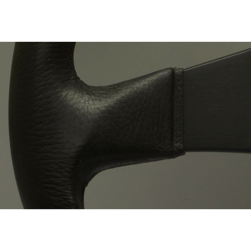 Personal Blitz Steering Wheel - 330 mm - Black PU, Black Spokes