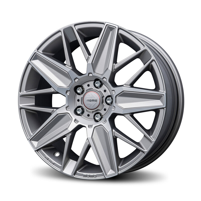 Momo Evoluzione 18x8" 5x112 ET35, Matt Titan & Silver