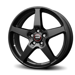 Momo Five 17x8" 5x108 ET40, Flat Black, Machined Spokes