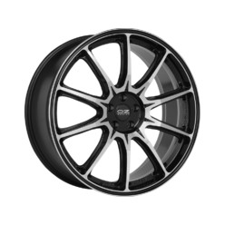 OZ Hyper XT HLT 22x9" 5x112 ET35, Gloss Black, Machined Spokes