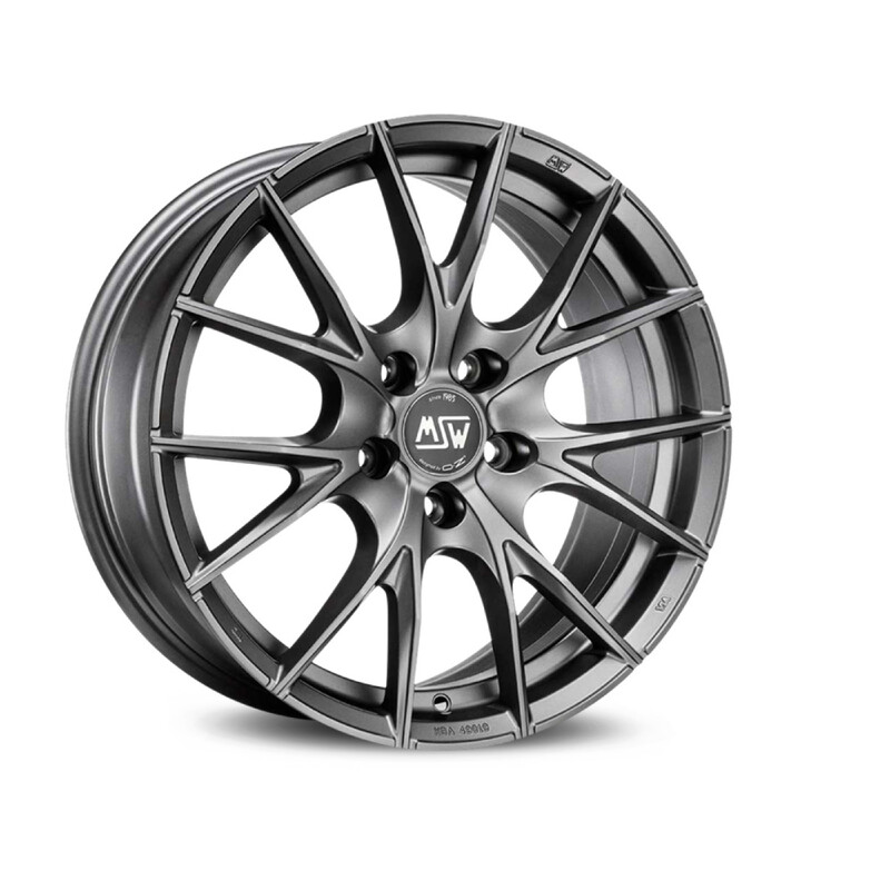 MSW 25 17x7" 4x100 ET42, Matt Titanium