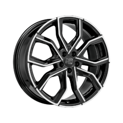 MSW 41 20x8.5" 5x120 ET42, Gloss Black, Machined Spokes