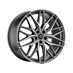 MSW 50 21x8.5" 5x120 ET40, Gunmetal, Machined Spokes