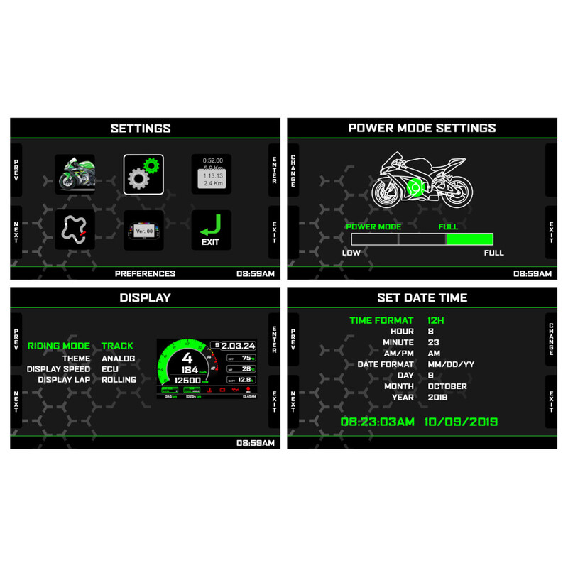 AiM MXK10 Dash Logger for Kawasaki Ninja ZX-10R (2011-2020)