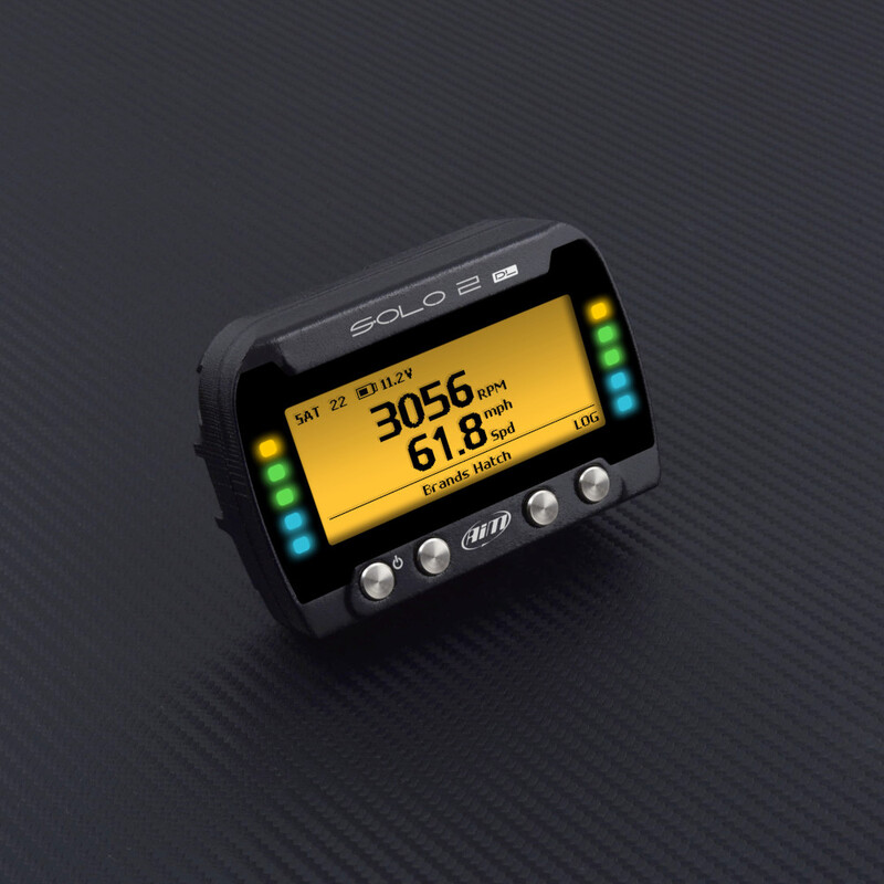 AiM Solo 2 DL GPS Lap Timer with ECU Input
