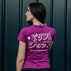 DriftShop X Lighton "Dorifuto" Pink T-Shirt - Women's Cut DriftShop X Lighton "Dorifuto" Pink T-Shirt - Women's Cut