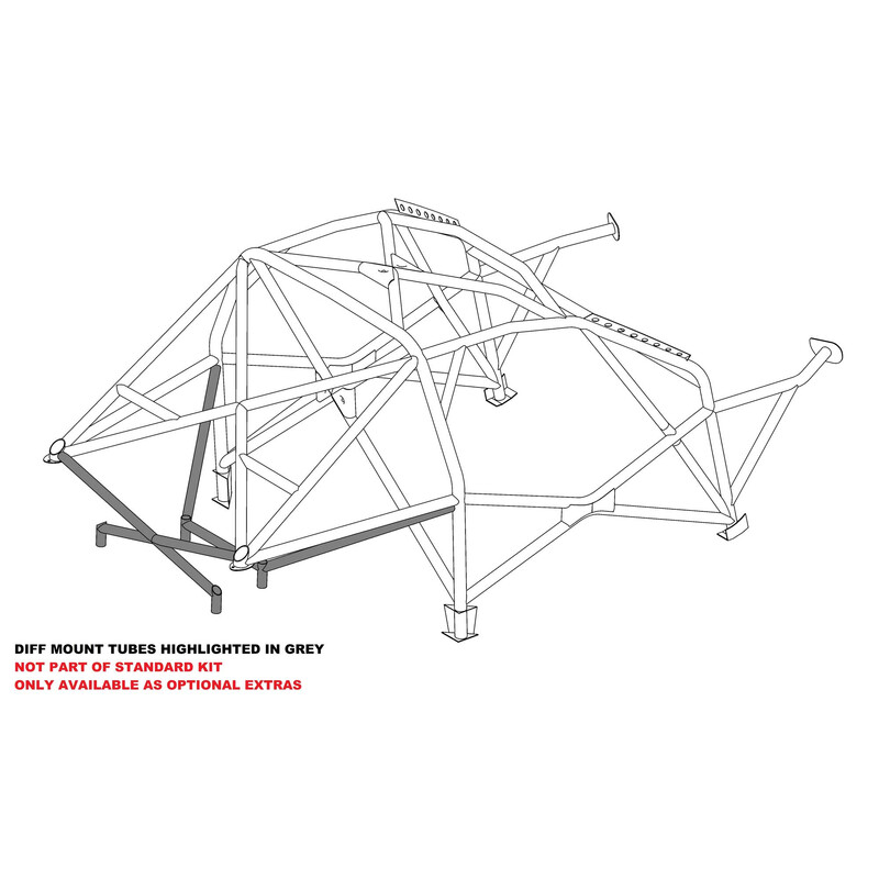 Custom Cages Multipoint Weld-In Roll Cage for BMW E46 2 Door, inc. M3 - FIA