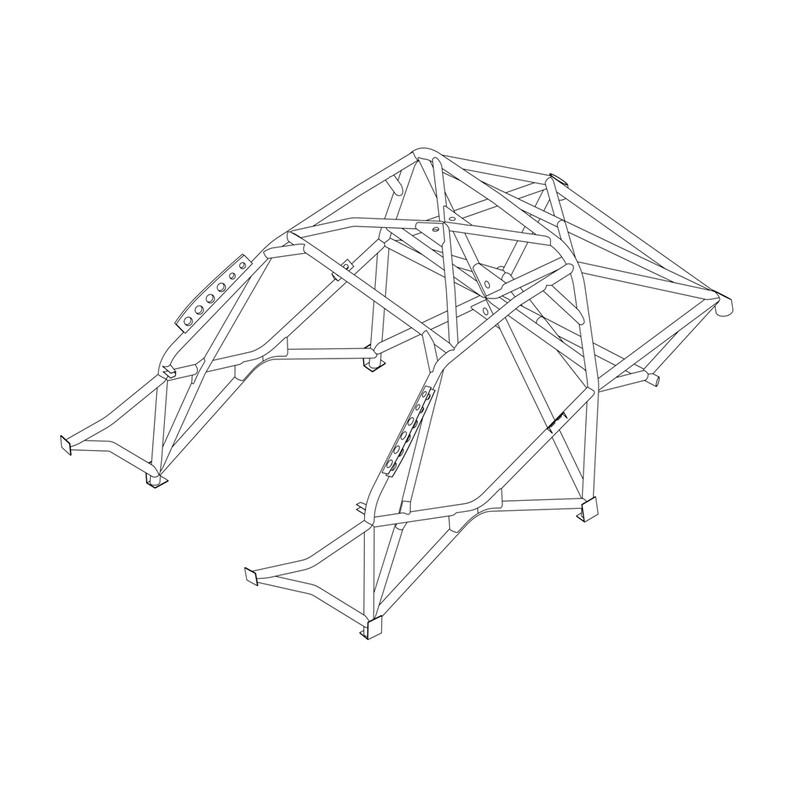 Custom Cages Multipoint Weld-In Roll Cage for BMW 1-Series E81 & E87 - FIA