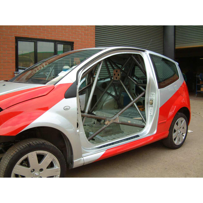 Custom Cages Multipoint Weld-In Roll Cage for Citroen C2 - FIA
