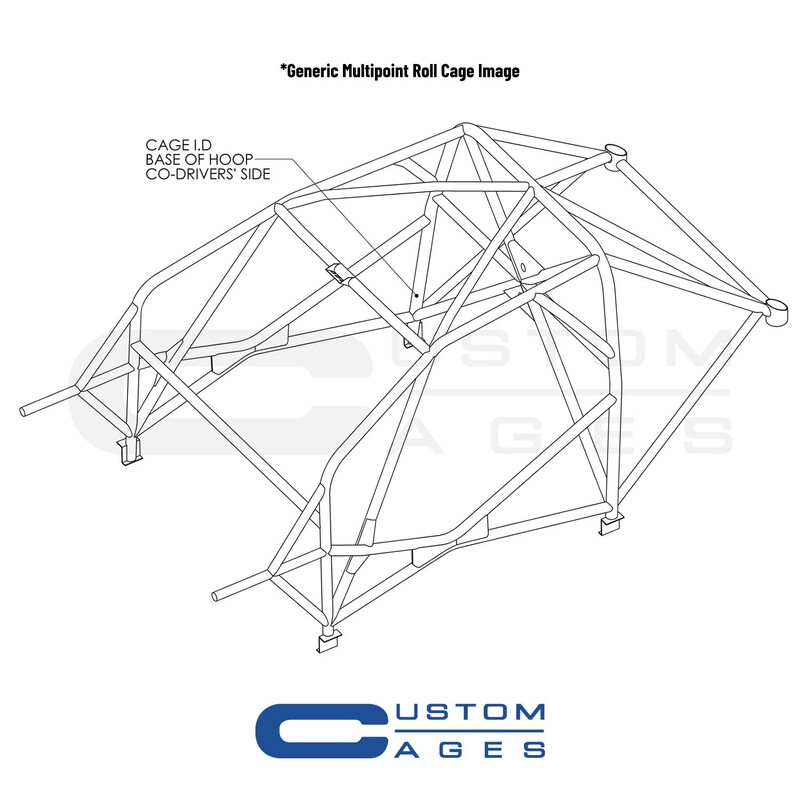 Custom Cages Multipoint Weld-In Roll Cage for Honda Civic Type R FN2 (Rally) - FIA