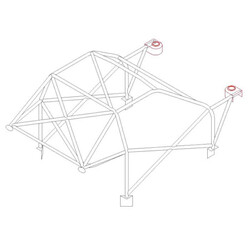 Custom Cages Multipoint Weld-In Roll Cage for Opel Corsa A - FIA